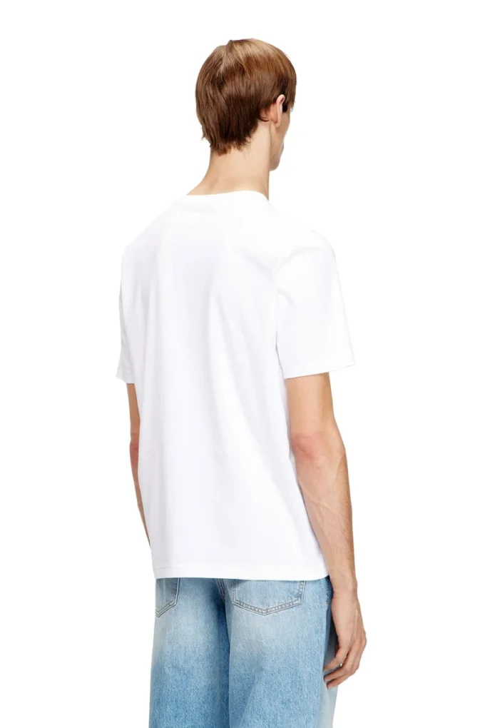 t-adjust-v5 Reguläres Baumwoll-T-Shirt mit Puffdruck