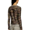 t-afry Strickjacke mit gemischten Camouflage-Prints