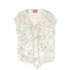 t-afrymy Binde-Top mit gemischten Camouflage-Prints t-afrymy Binde-Top mit gemischten Camouflage-Prints