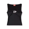 t-amai Nylon-Jersey-Oberteil mit Rüschen t-amai Nylon-Jersey-Oberteil mit Rüschen