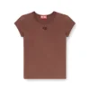 t-angie-od T-Shirt mit ausgeschnittenem, gesticktem Logo