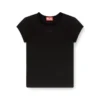 t-angie-od T-Shirt mit ausgeschnittenem, gesticktem Logo
