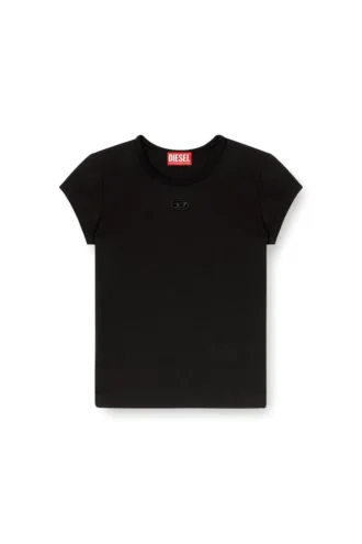 t-angie-od T-Shirt mit ausgeschnittenem, gesticktem Logo
