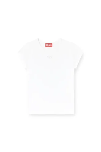 t-angie-od T-Shirt mit ausgeschnittenem, gesticktem Logo
