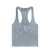 t-aniesse Geripptes Racerback-Oberteil mit Knopfleiste t-aniesse Geripptes Racerback-Oberteil mit Knopfleiste