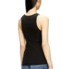 t-anki-od Schlank geschnittenes, geripptes Tanktop mit metallischem Oval D t-anki-od Schlank geschnittenes, geripptes Tanktop mit metallischem Oval D