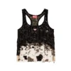 t-bils-dev Tüll-Tanktop mit Destroyed-Jersey