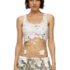 t-bils-dev Tüll-Tanktop mit Destroyed-Jersey