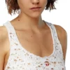 t-bils-dev Tüll-Tanktop mit Destroyed-Jersey