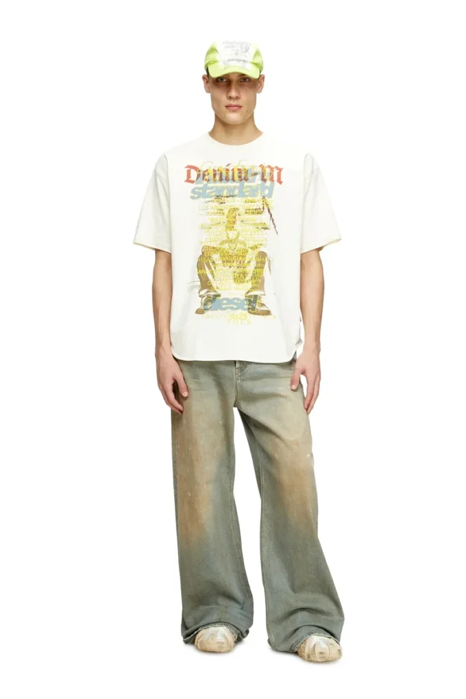t-bix-aa T-Shirt mit Songtext-Print