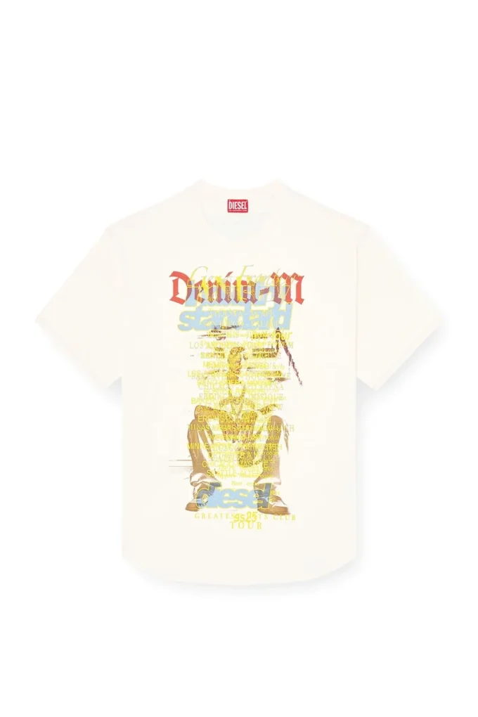 t-bix-aa T-Shirt mit Songtext-Print