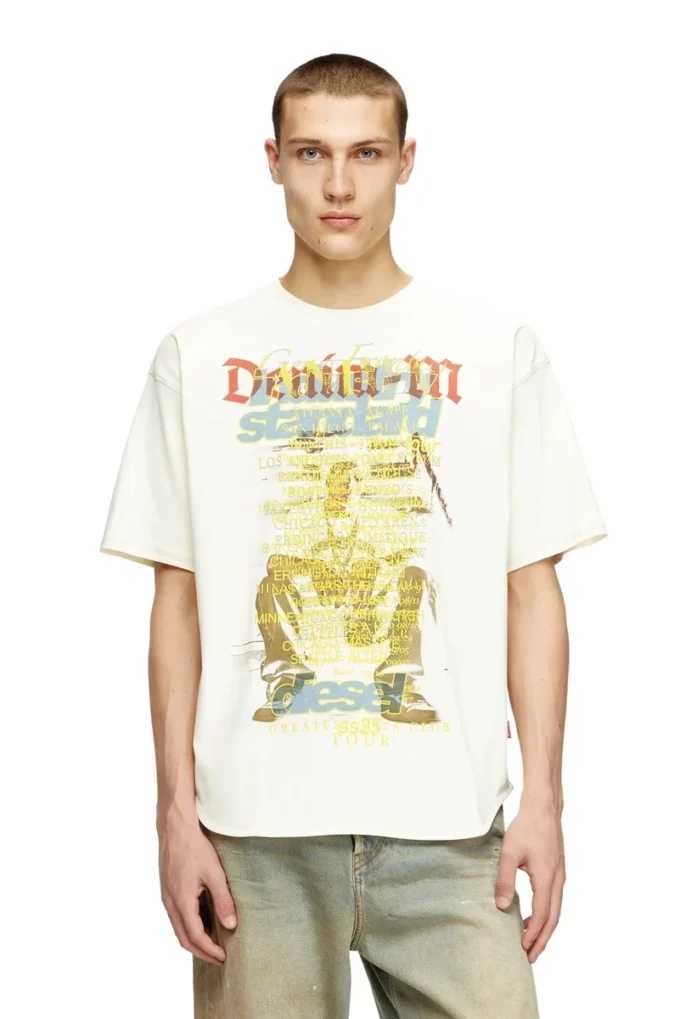 t-bix-aa T-Shirt mit Songtext-Print