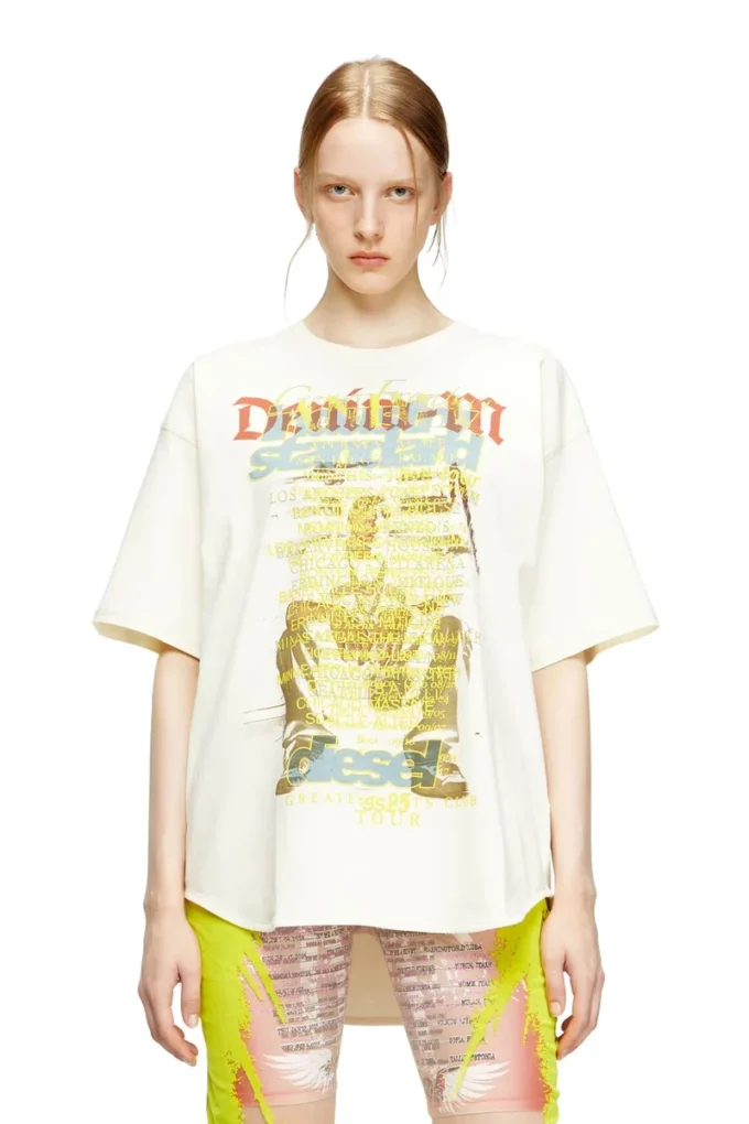 t-bix-aa T-Shirt mit Songtext-Print