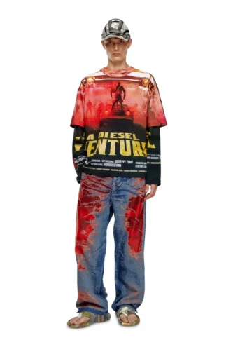 t-boxt-adventure T-Shirt mit Diesel-Filmdruck