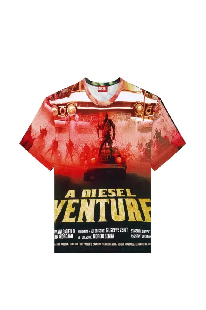 t-boxt-adventure T-Shirt mit Diesel-Filmdruck t-boxt-adventure T-Shirt mit Diesel-Filmdruck