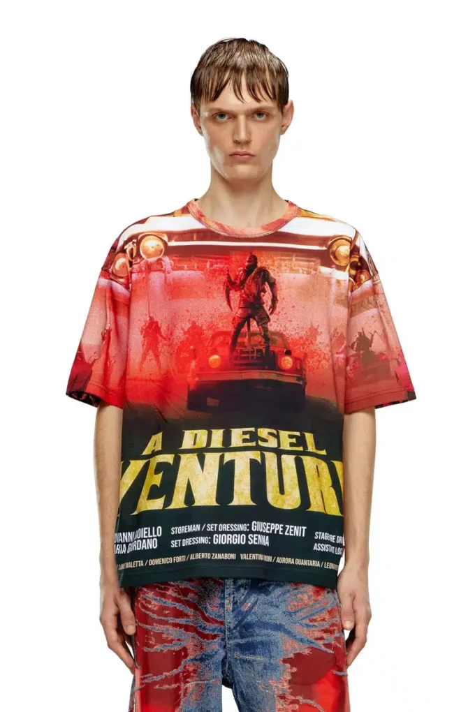t-boxt-adventure T-Shirt mit Diesel-Filmdruck t-boxt-adventure T-Shirt mit Diesel-Filmdruck