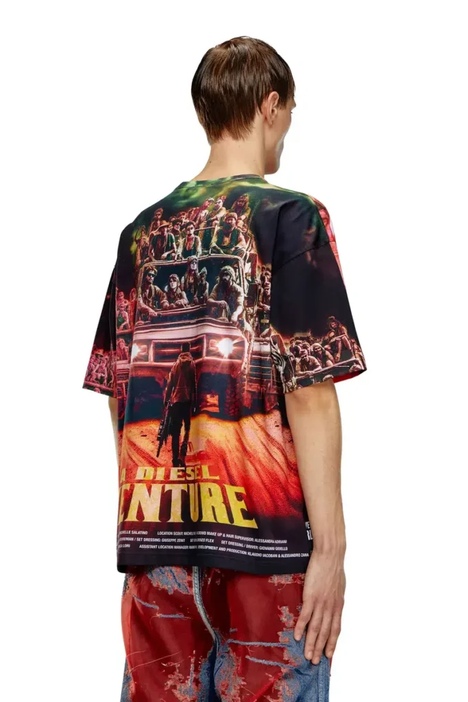 t-boxt-adventure T-Shirt mit Diesel-Filmdruck t-boxt-adventure T-Shirt mit Diesel-Filmdruck
