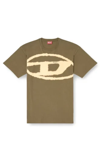 t-boxt-bleach T-Shirt mit gebleichtem Oval D-Logo