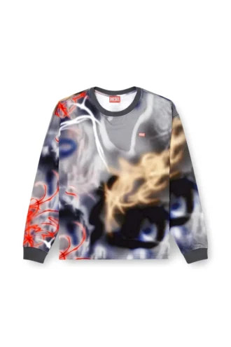 t-boxt-ls-v4 Langärmliges T-Shirt mit Graffiti-Print