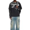 t-boxt-n14 T-Shirt mit Distressed-Flock-Logo