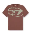 t-boxt-n14 T-Shirt mit Distressed-Flock-Logo