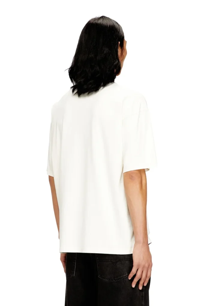 t-boxt-n14 T-Shirt mit Distressed-Flock-Logo t-boxt-n14 T-Shirt mit Distressed-Flock-Logo