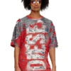 t-boxt-peel Logo-T-Shirt aus Destroyed-Jersey t-boxt-peel Logo-T-Shirt aus Destroyed-Jersey