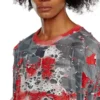 t-boxt-peel Logo-T-Shirt aus Destroyed-Jersey t-boxt-peel Logo-T-Shirt aus Destroyed-Jersey