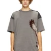 t-boxt-peeloff Peel-off-T-Shirt mit Adlerprint t-boxt-peeloff Peel-off-T-Shirt mit Adlerprint