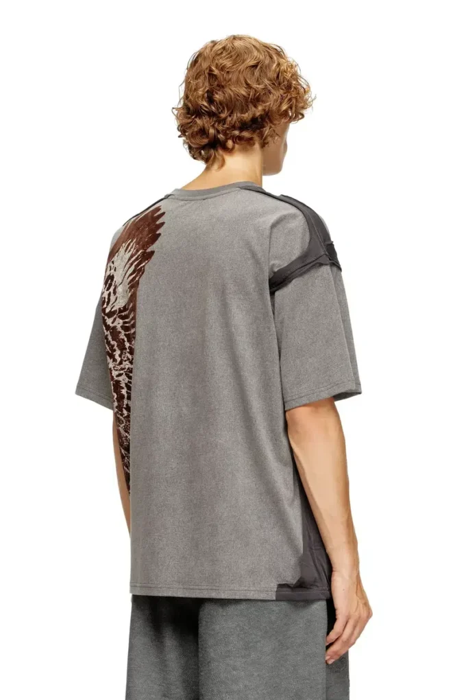 t-boxt-peeloff Peel-off-T-Shirt mit Adlerprint t-boxt-peeloff Peel-off-T-Shirt mit Adlerprint