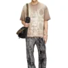 t-boxt-t13 T-Shirt mit tonalem mittelalterlichem Aufdruck t-boxt-t13 T-Shirt mit tonalem mittelalterlichem Aufdruck