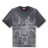 t-boxt-t13 T-Shirt mit tonalem mittelalterlichem Aufdruck t-boxt-t13 T-Shirt mit tonalem mittelalterlichem Aufdruck