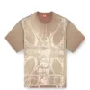t-boxt-t13 T-Shirt mit tonalem mittelalterlichem Aufdruck t-boxt-t13 T-Shirt mit tonalem mittelalterlichem Aufdruck