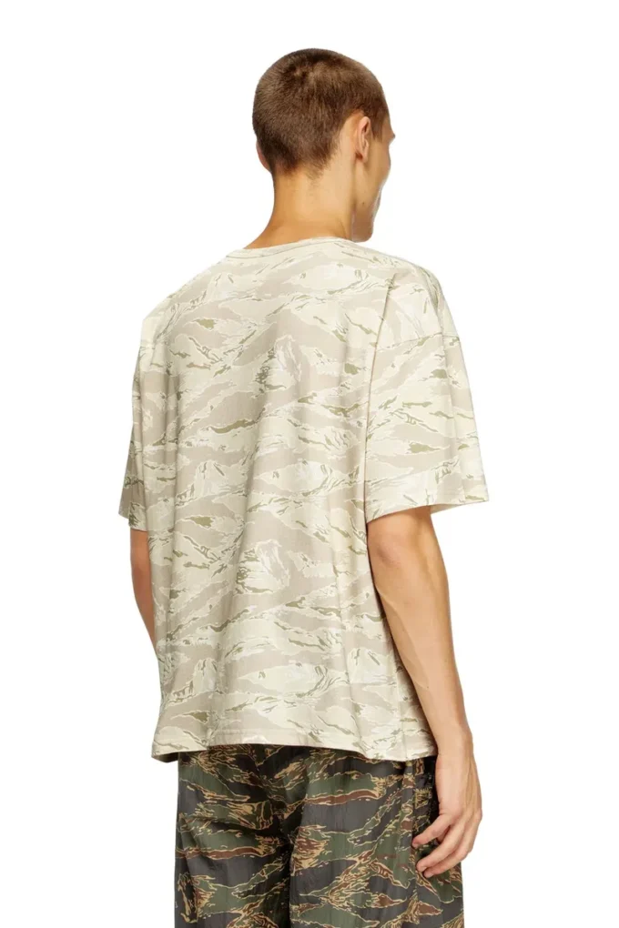 t-boxt-t14 Camo-T-Shirt mit Adler-Print t-boxt-t14 Camo-T-Shirt mit Adler-Print
