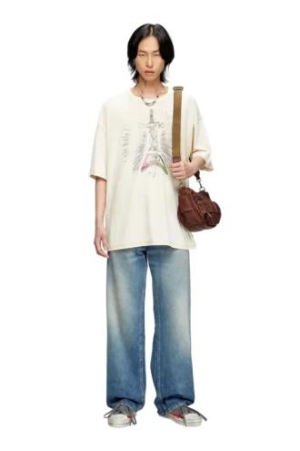 t-boxt-t18 T-Shirt mit Schwert-Print