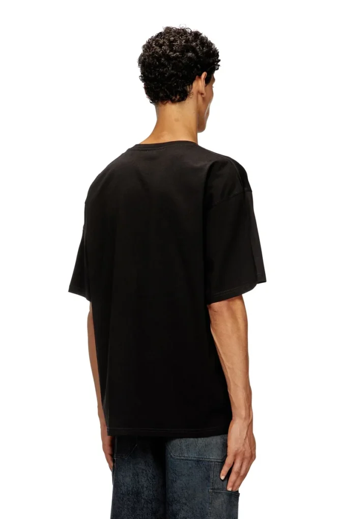 t-boxt-t21 Baumwoll-T-Shirt mit Hai-Mund-Print t-boxt-t21 Baumwoll-T-Shirt mit Hai-Mund-Print