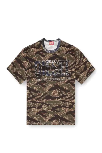 t-boxt-t22 Camo-T-Shirt mit Camo-Logo
