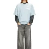 t-boxt-t23 Baumwoll-T-Shirt mit Grafikprint