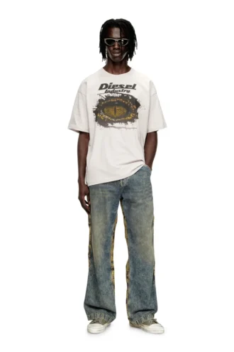 t-boxt-t25 Baumwoll-T-Shirt mit Digitaldruck