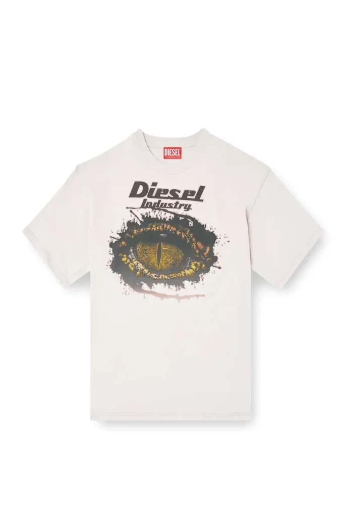 t-boxt-t25 Baumwoll-T-Shirt mit Digitaldruck