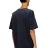 t-boxt-t5 Baumwoll-T-Shirt mit ovalem D-Print
