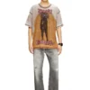 t-boxt-v12 Lockeres T-Shirt mit Print und Nieten