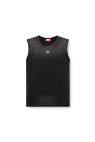 t-brico-new Verblasstes Tanktop mit ausgeschnittenem ovalen D