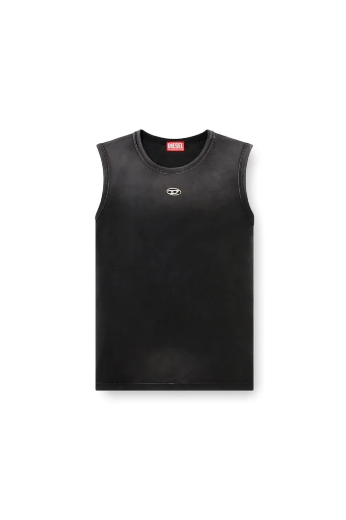 t-brico-new Verblasstes Tanktop mit ausgeschnittenem ovalen D