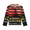 t-craneup-ls T-Shirt mit gestreiftem Filmdruck t-craneup-ls T-Shirt mit gestreiftem Filmdruck
