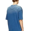 t-craoxt Baumwoll-T-Shirt mit kontrastierenden Overlock-Nähten