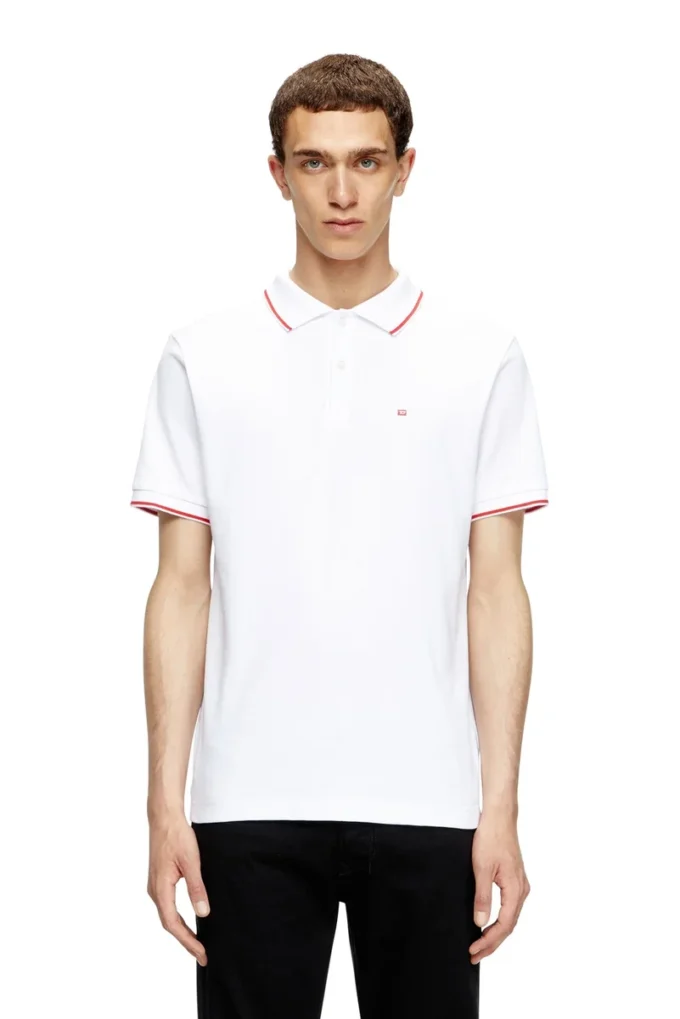 t-ferry-microdiv Poloshirt mit mikro-Diesel-Stickerei
