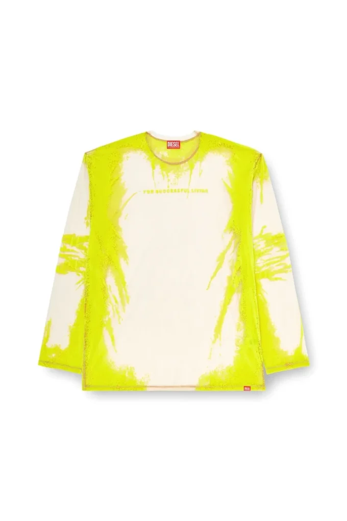 t-hassan-ls-a Langärmliges Nylon-T-Shirt mit Songtext-Print