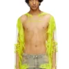 t-hassan-ls-a Langärmliges Nylon-T-Shirt mit Songtext-Print
