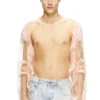 t-hassan-ls-a Langärmliges Nylon-T-Shirt mit Songtext-Print